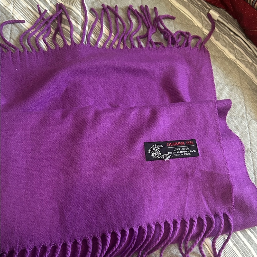 Cashmere Feel Scarf purple